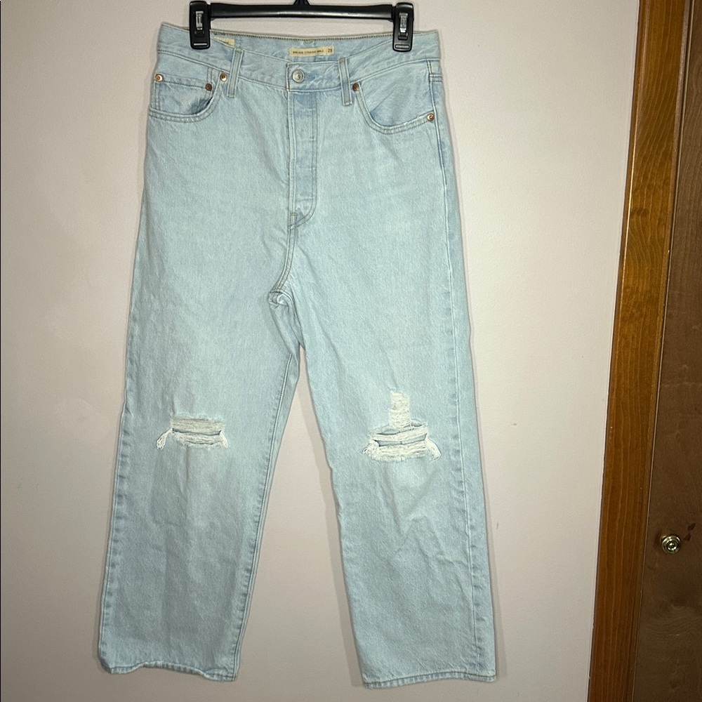 Levi’s Ribcage straight ankle jeans